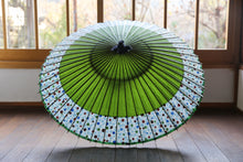 画像をギャラリービューアに読み込む, 蛇の目傘【軒奴　鶯×水玉格子】
