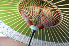 画像をギャラリービューアに読み込む, 蛇の目傘【軒奴　鶯×水玉格子】
