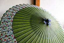 画像をギャラリービューアに読み込む, 蛇の目傘【軒奴　鶯×水玉格子】
