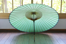 画像をギャラリービューアに読み込む, 蛇の目傘【鹿の子 緑】 - 和傘CASA
