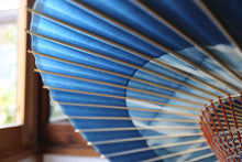 画像をギャラリービューアに読み込む, 蛇の目傘【石徹白藍染2023　助六四角】
