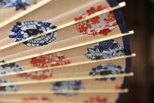 画像をギャラリービューアに読み込む, 蛇の目傘【四君子サーモンピンク(軒紺)】 - 和傘CASA
