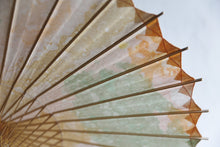 将图片加载到图库查看器，日傘【網代 かすみ染め オレンジグリーン】 - 和傘CASA
