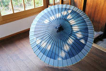 Load image into Gallery viewer, 蛇の目傘【石徹白藍染2021　四角】 - 和傘CASA
