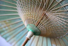 画像をギャラリービューアに読み込む, 日傘【網代二重張 かすみ染め グリーンイエロー】 - 和傘CASA
