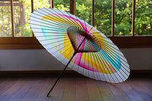 画像をギャラリービューアに読み込む, 蛇の目傘【軒奴　夕やけ】
