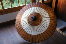 画像をギャラリービューアに読み込む, 蛇の目傘【助六　鉄媒染×白】
