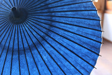 画像をギャラリービューアに読み込む, 日傘【二重張　青×青海波】
