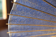 画像をギャラリービューアに読み込む, 日傘【二重張　青×青海波】
