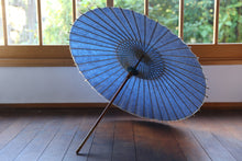 画像をギャラリービューアに読み込む, 日傘【二重張　青×レース】
