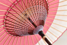 画像をギャラリービューアに読み込む, 日傘【月奴　ピンク×花柄】 - 和傘CASA
